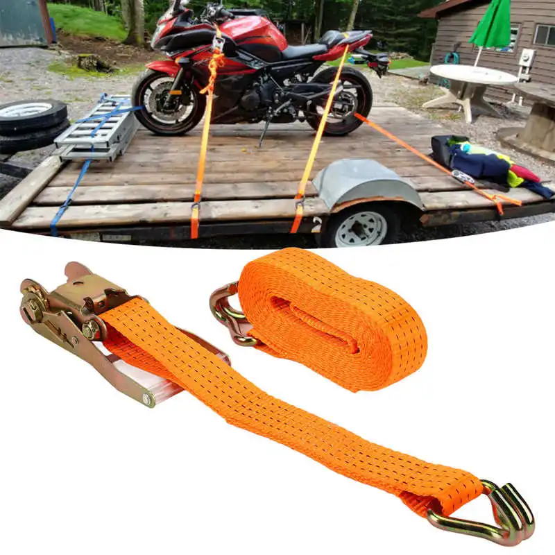 6 м x 50 мм оранжевые Стяжные ремни анг. Фунт. Тяжелые тяжелые трещоточные с двойным