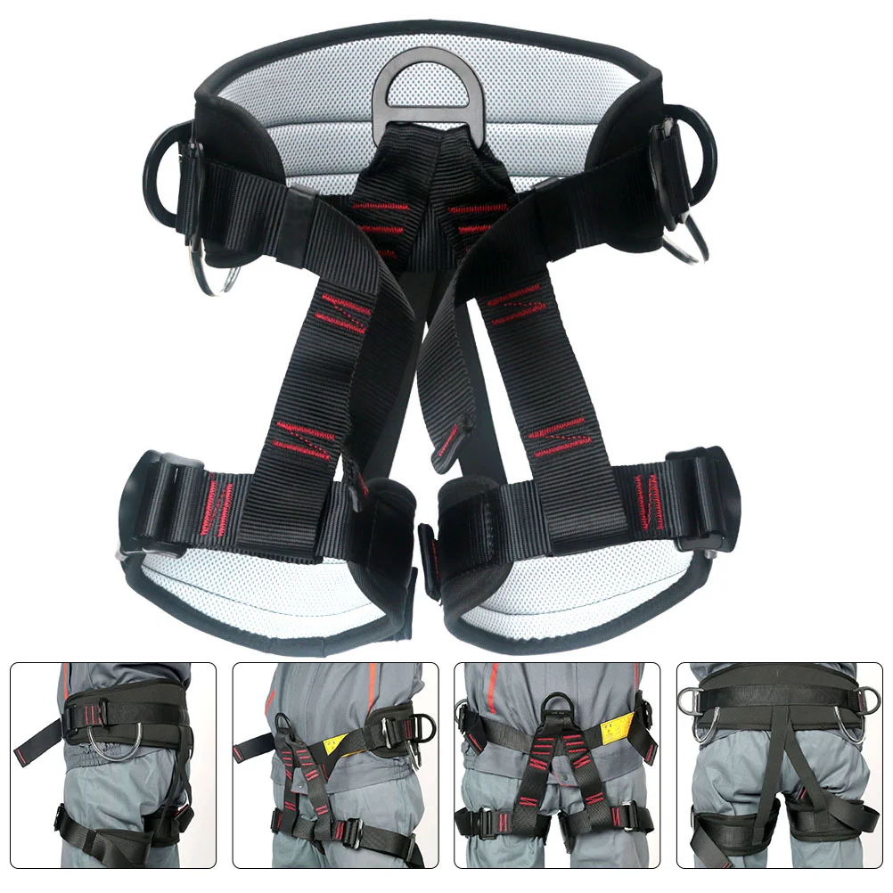 

Climbing Harness Expansion Belt Rappelling Sitting Fall Prevention Mountaineering Polyester Aloft Work Downhill