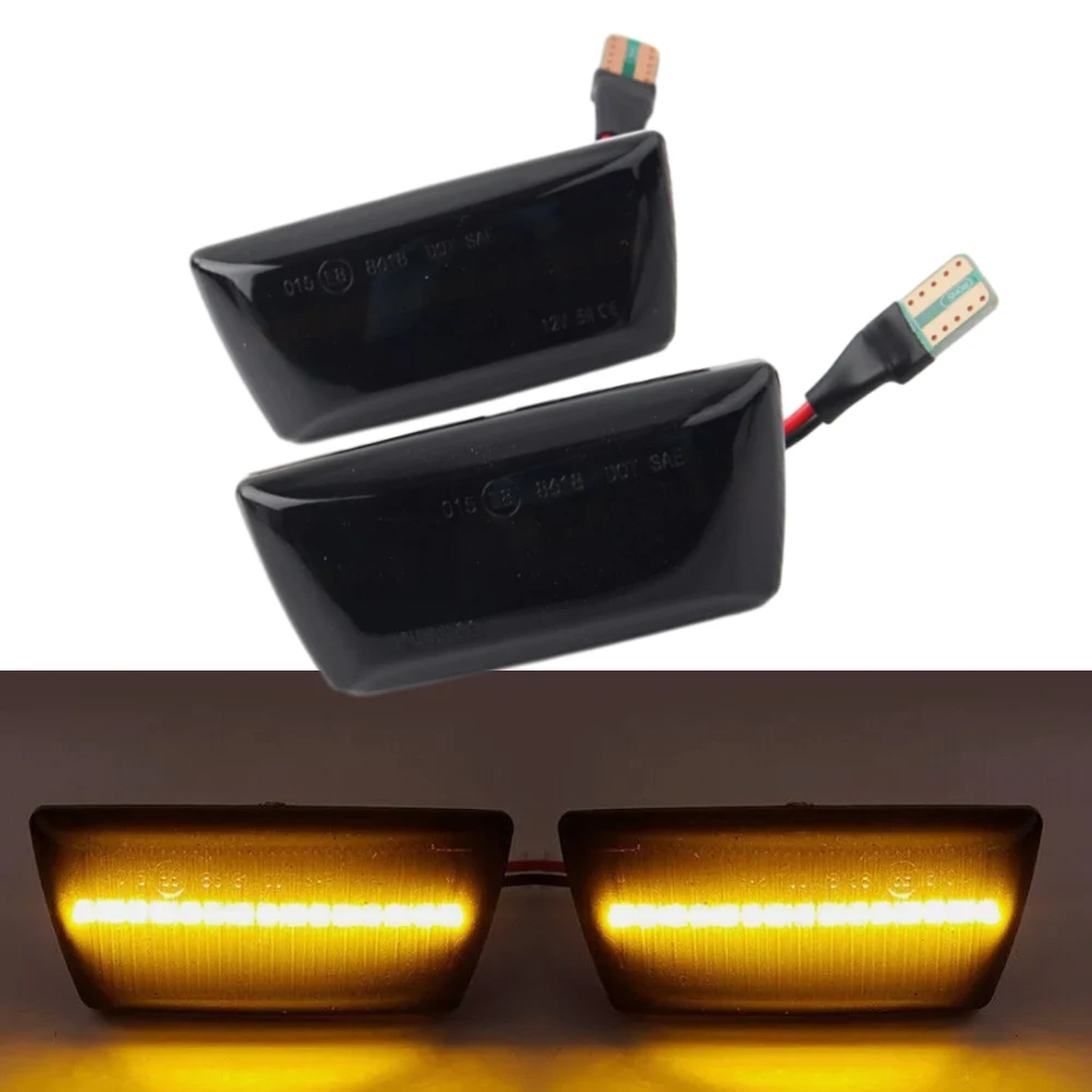 Пара задних габаритных огней для Opel Astra H MK5 2004-2014 желтая и Дымчатая линза