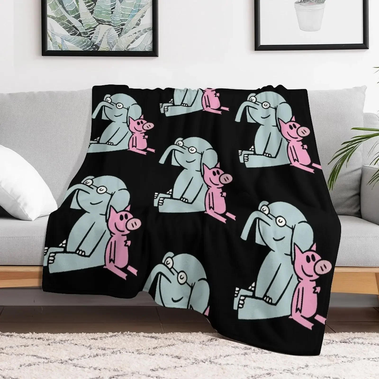 Фланелевое одеяло Elephant and Piggie. Gerald Piggie