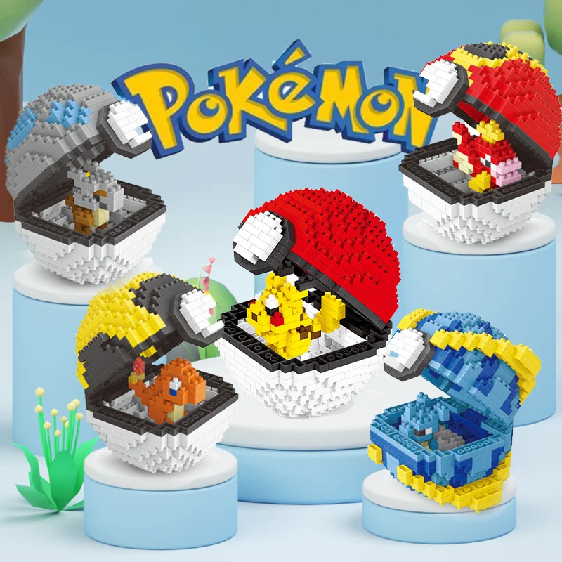 

Милый Конструктор серии Покемон, мини-модель покемона, игрушечные фигурки, настольное украшение, детские подарки на день рождения