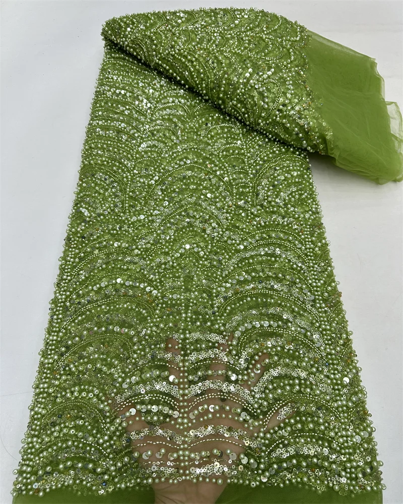 Новейшая розовая африканская кружевная ткань с блестками 2024 высокое качество