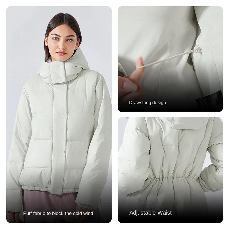 Новая осенне-зимняя пуховая куртка shinхорошо Женская Повседневная с капюшоном