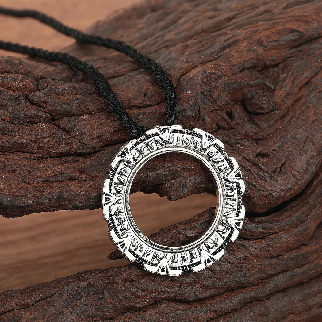 

Cxwind Stainless Steel Wizard Handmade Silver Necklace, Order of Vesemir, Triple Spiral Pendant, Brass Hollow Knight Pendant Nec
