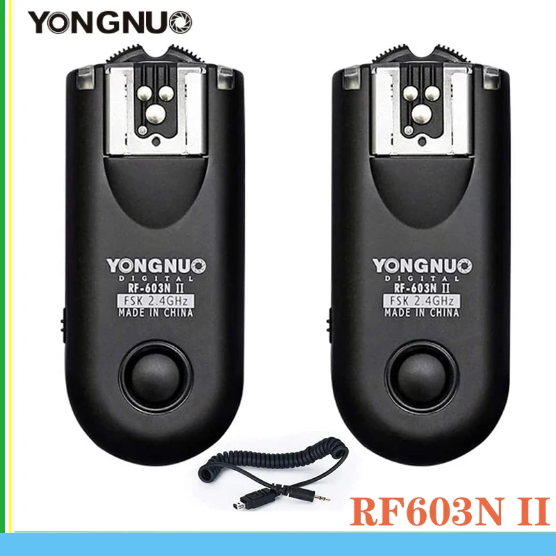 

YONGNUO RF-603II Wireless Shutter Release & Flash Trigger Nikon DSLR D90 D600 D7100 D7000 D5100 D5000 D3100 D3000 Flash Trigger