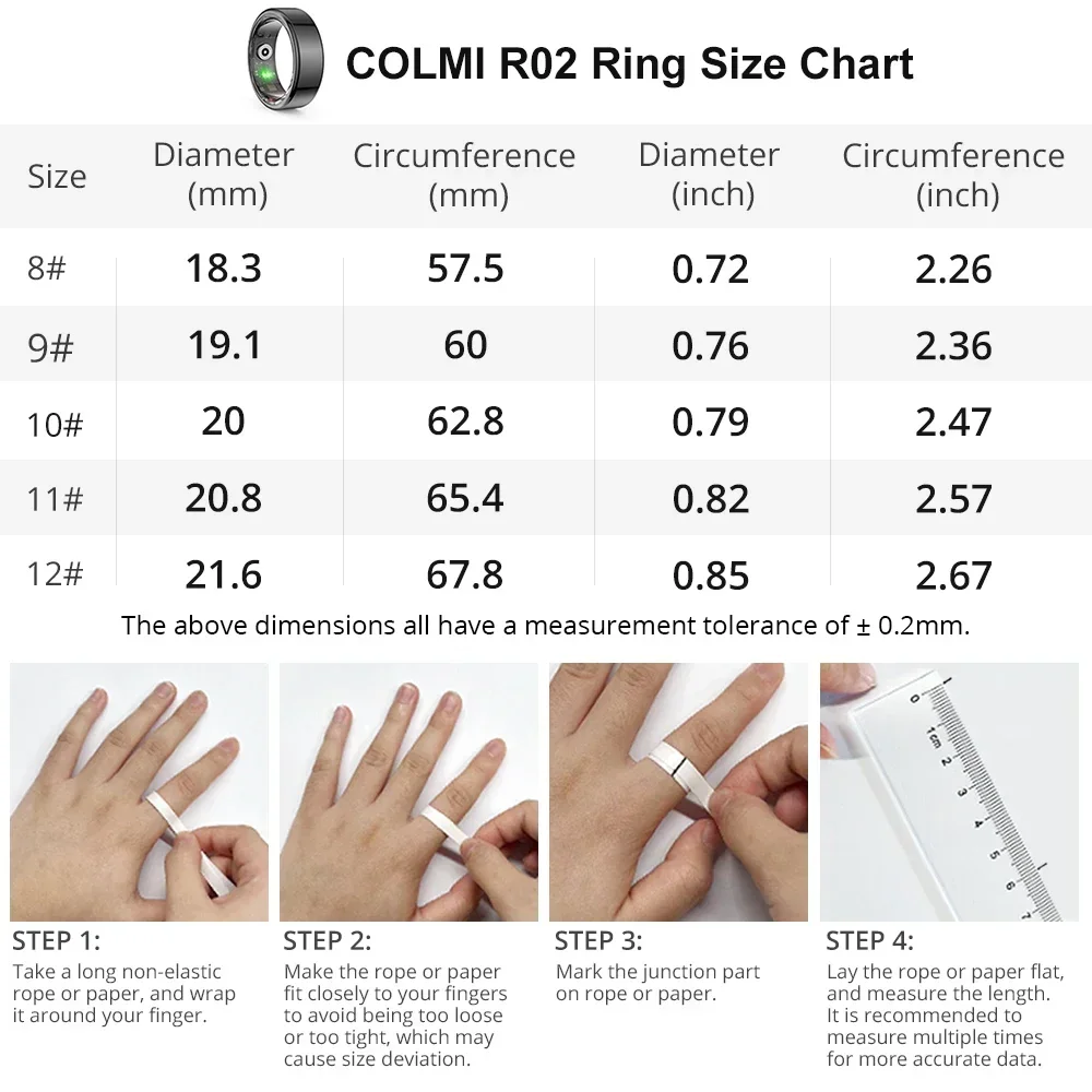 2024 New R02 Smart Ring Military Grade Titanium Steel Shell Health Monitoring IP68 &amp 3ATM Waterproof Multi-sport Modes