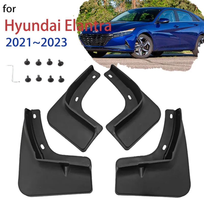 

Брызговик для Hyundai Elantra CN7 2021 2022 2023 Avante i30 Sedan Брызговик переднее заднее крыло автомобильные аксессуары