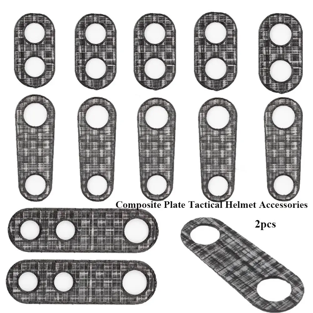 

2pcs EDC Outdoor Tactical Parts New Composite Plate 3 Sizes Helmet Buckles Night Vision Instrument Outdoor Tool