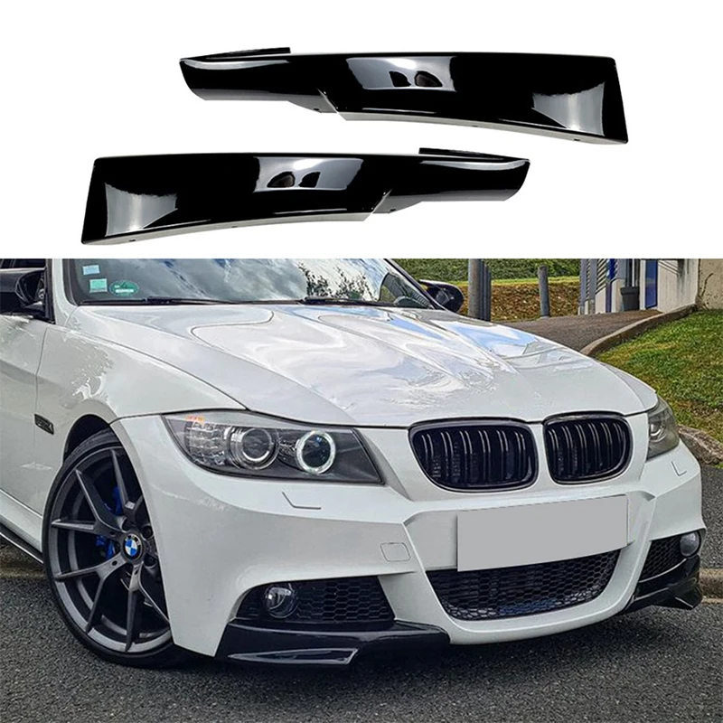 

Стильный сплиттер для переднего бампера, комплект для корпуса BMW 3 серии E90 Facelift LCI M-Sport, сплиттер, спортивный экстерьер, черный