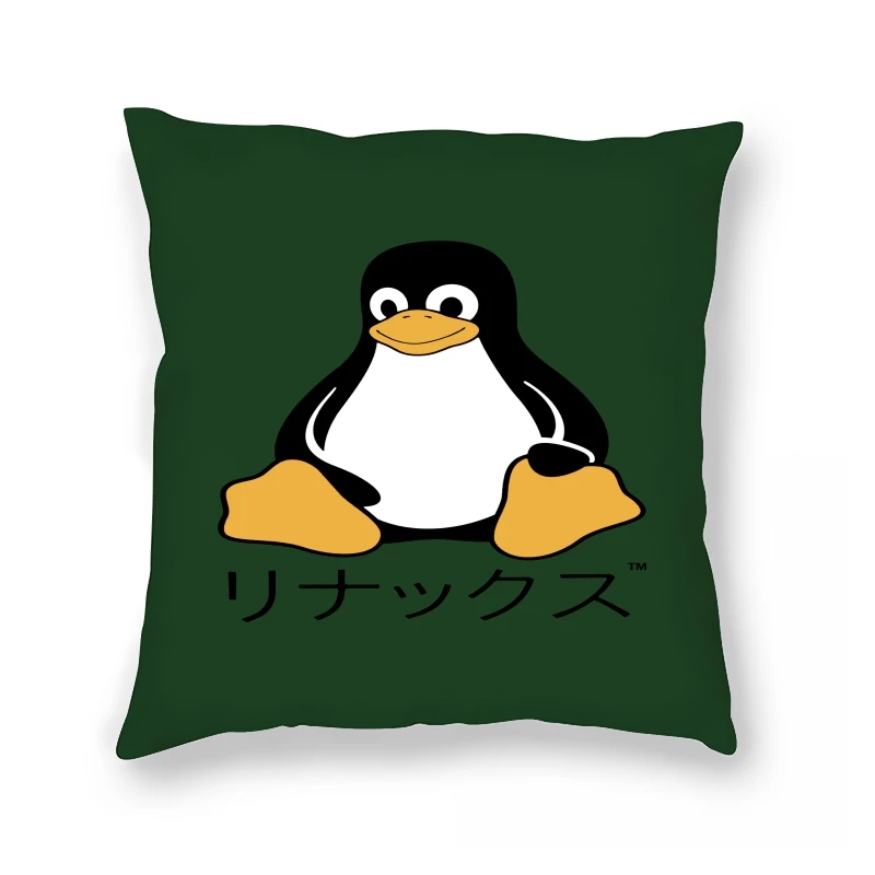 

Чехол с рисунком в виде забавного японского пингвина Crewneck Linux