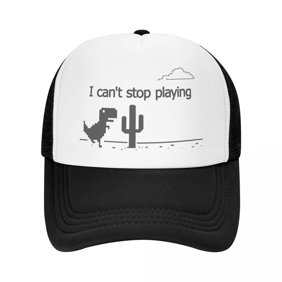 

Custom No Internet Dinosaur Baseball Cap for Men Women Adjustable Dino Geek Trucker Hat Streetwear Snapback Caps
