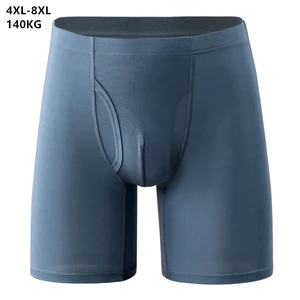 140KG Extra Long Men Underwear Soft Plus Size 6XL 7XL 8XL Loose Pantie Sports Boxers High Quality Un