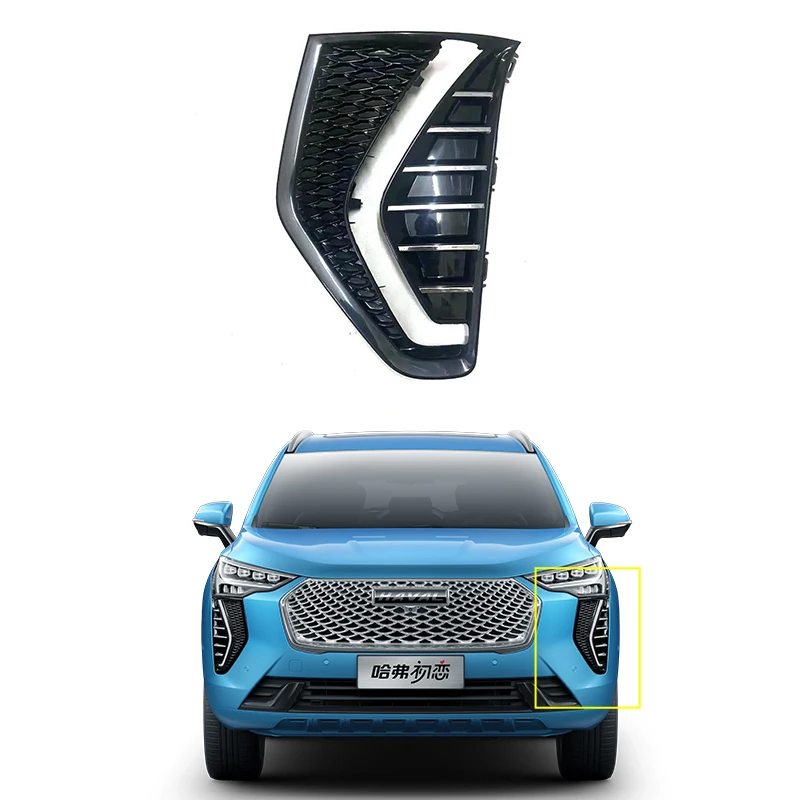 

Для Great Wall Haval Jolion 2021 2022 2023 передний бампер противотуманная фара накладка рамка дневных ходовых огней левый и правый аксессуары