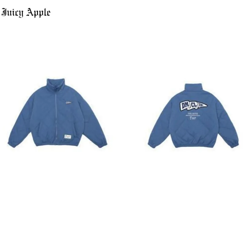 Winter Coat 2022 For Woman Casual Thick Warm Loose Letter Print Solid Pockets Women's Jacket Large Size Coat Female Clothing Y2k