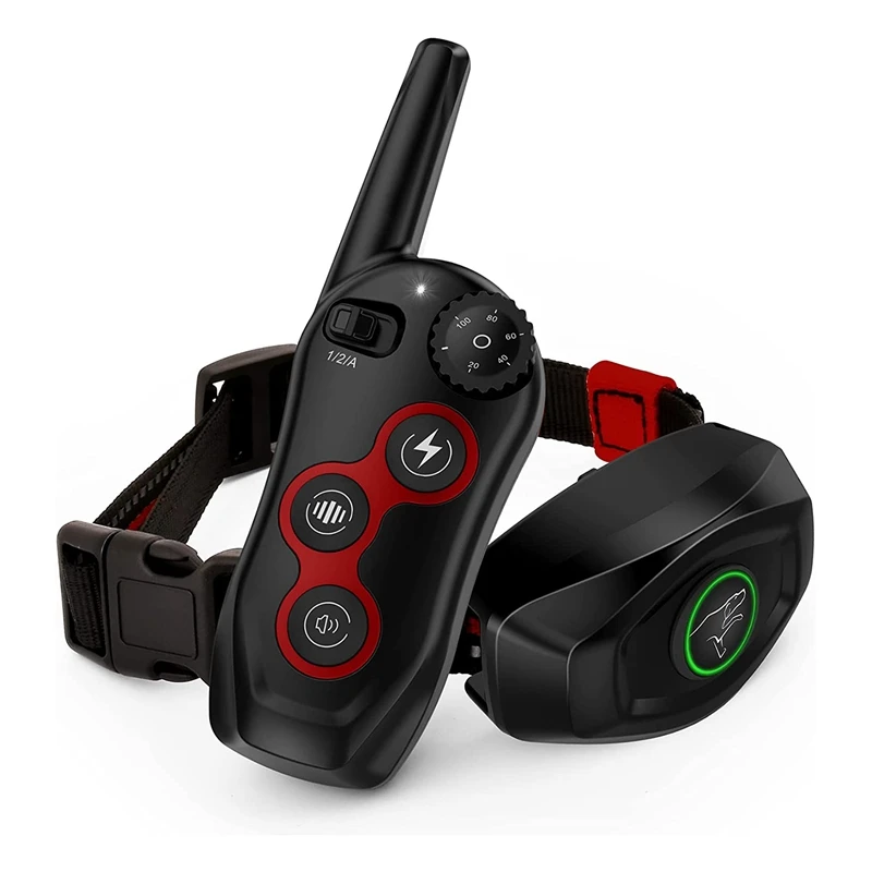 

Dog Training Collar,2 In 1 Dog Automatic Bark Stop Collar With Remote Range 1300Ft, 3 Training Modes, Electric Collar