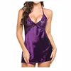 2022 Women Hot Sexy Lace Satin Nightwear Babydoll Erotic Costumes Underwear plus size Lingerie Sexy clothes exotic Porno Dress 5