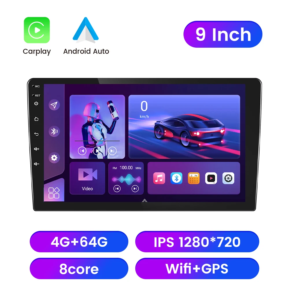 

2 Din 7 "9" 10 "Android автомобильный радиоприемник универсальный мультимедийный видеоплеер Carplay GPS FM WIFI для Nissan Kia Honda VW Hyundai Toyota