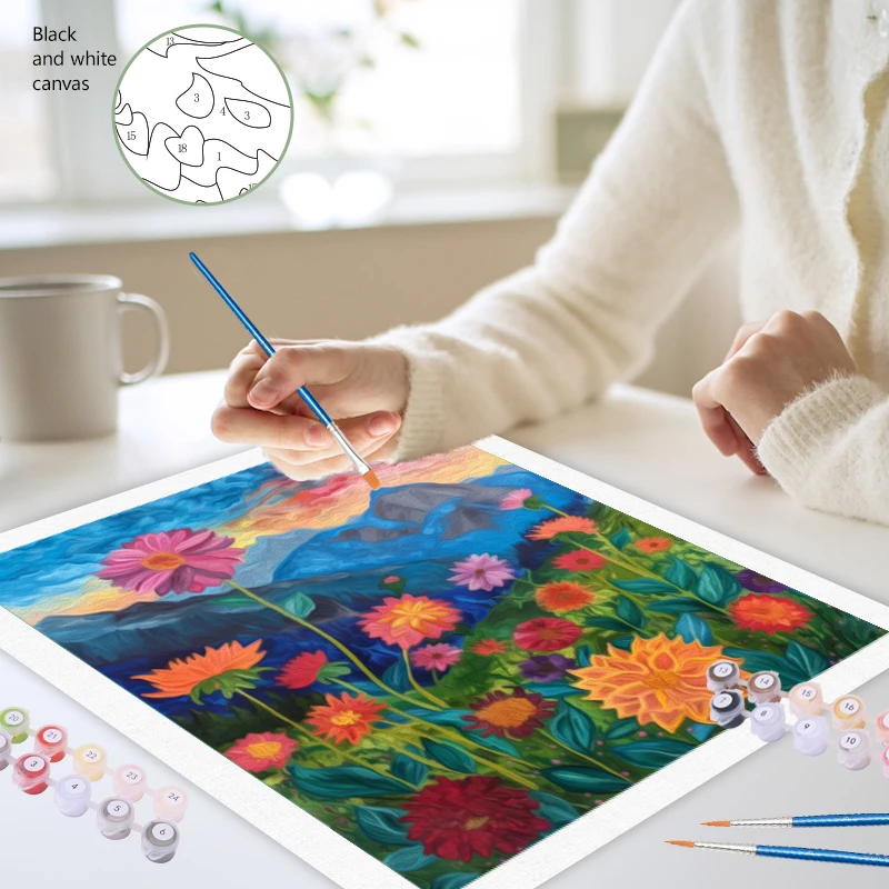 SDOYUNO-Дилай сам картина по номерам цветы рукоделие ремесло ручная работа набор