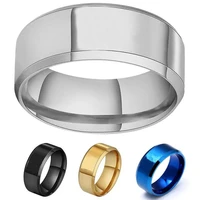 hot sale new fashion stainless steel frosted ring multicolor jewelry for women men punk party jewelry gift