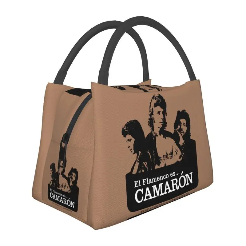 

Термальная изолированная сумка для ланча Camaron De La 88, Ланч-бокс с изображением острова фламенко, певицы, креветок для офиса и улицы, коробка для еды