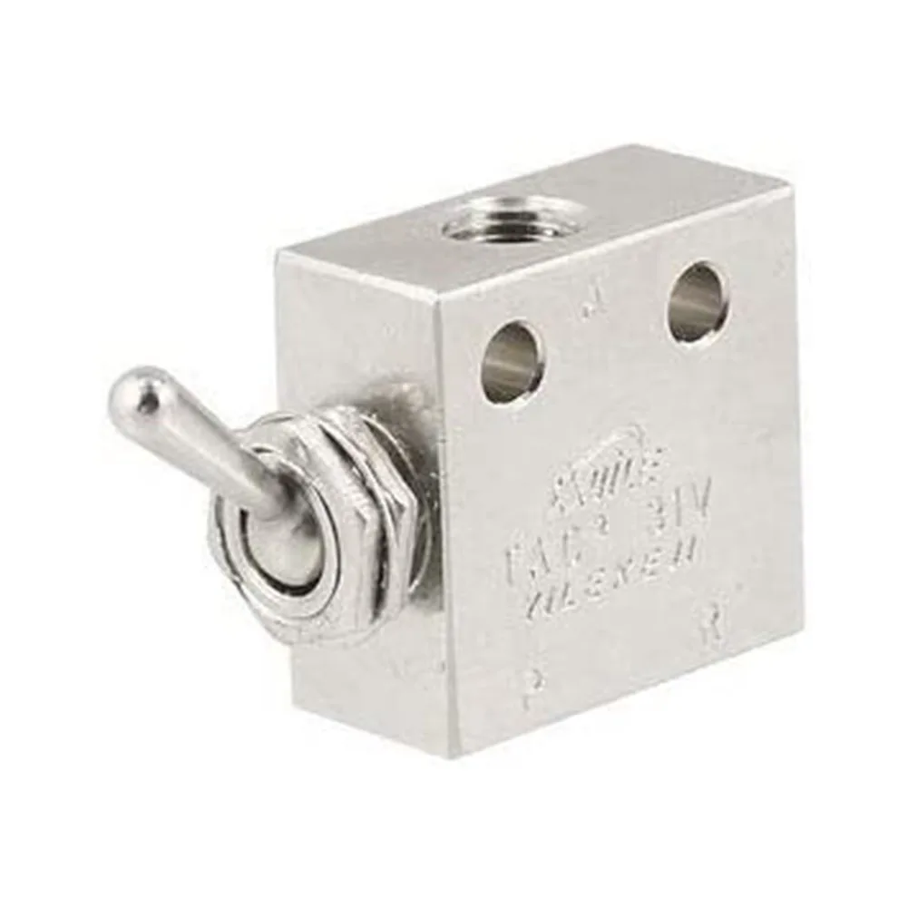 

Durable Valves & Manifolds Pneumatic Valve TAC2-31V Rectangle Mechanical Silver Tone Toggle Lever/hold Type 1.35MPa