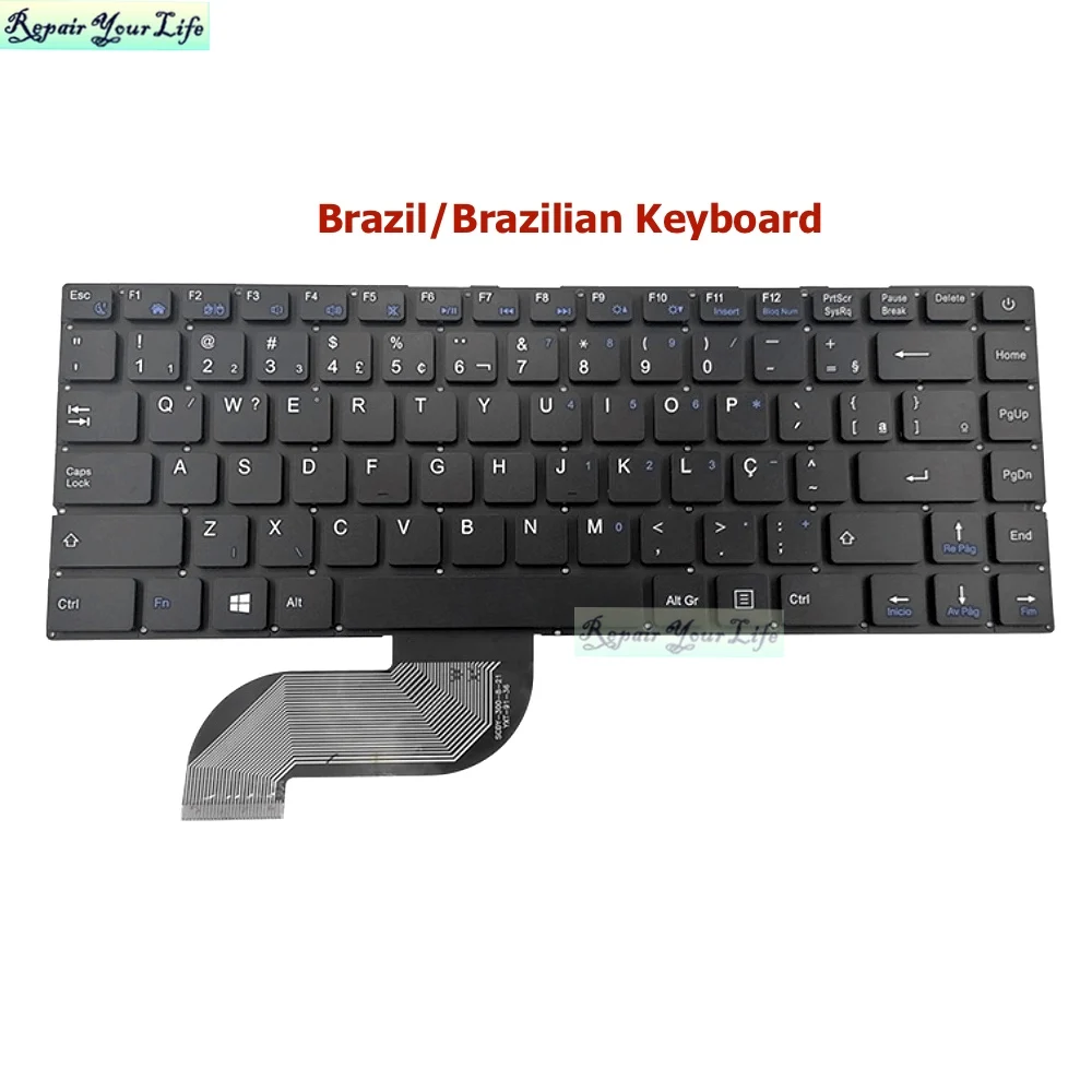 

SP/LA Spanish Latin PT-BR Brazilian Keyboard for Ghia Libero LV14CPP Spain Brazil Portuguese SCDY-300-8-21 YXT-91-36 CM1403-AK