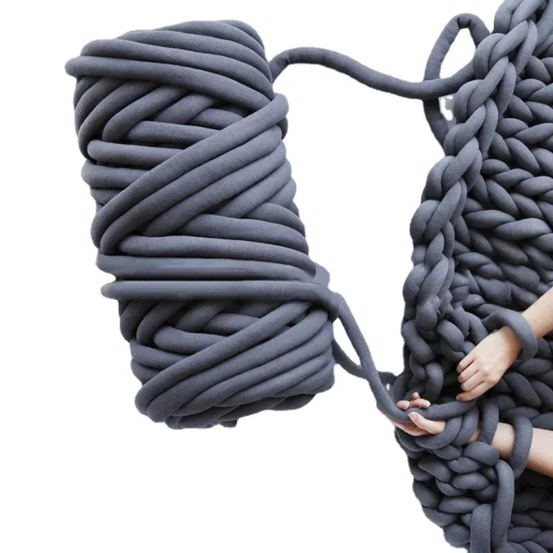 1 кг хлопок DIY гигантская шерсть объемная массивная пряжа супер мягкая моющаяся