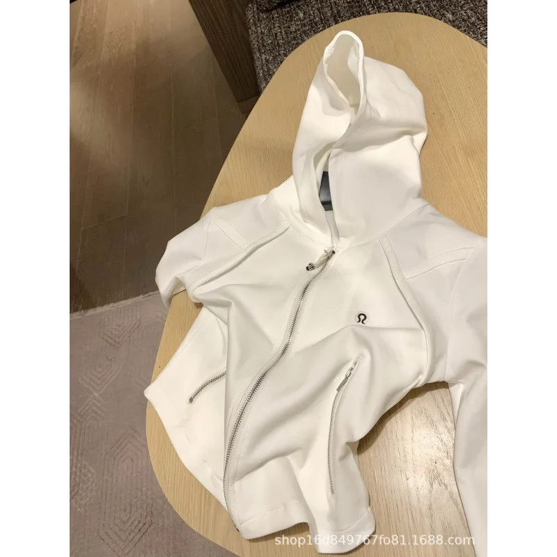 копия 1:1 24 Ранняя осень Новый нишевый дизайн короткая куртка на молнии с