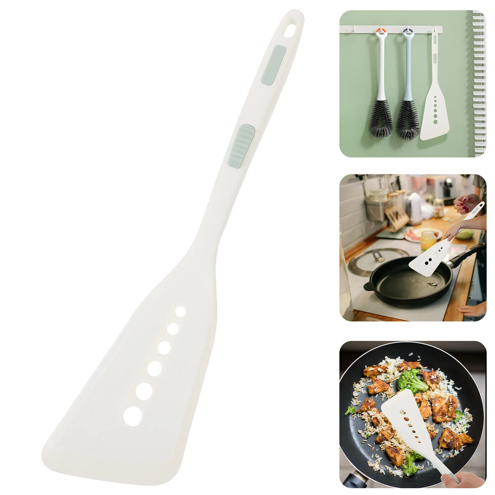 

Silicone Spatula Pancake Cooking Turner Heat Resistant Fish Spatula Non Stick Cookware for Cooking