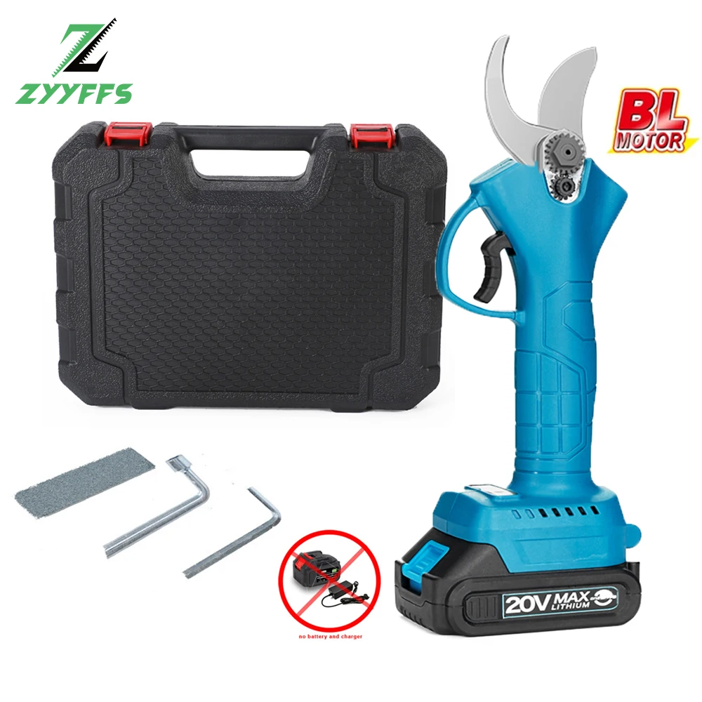 

Brushless 4 Gear Cordless Pruner Shear Fruit Tree Bonsai Pruning Electric Tree Branches Cutter Compatible Makita 18V Battery