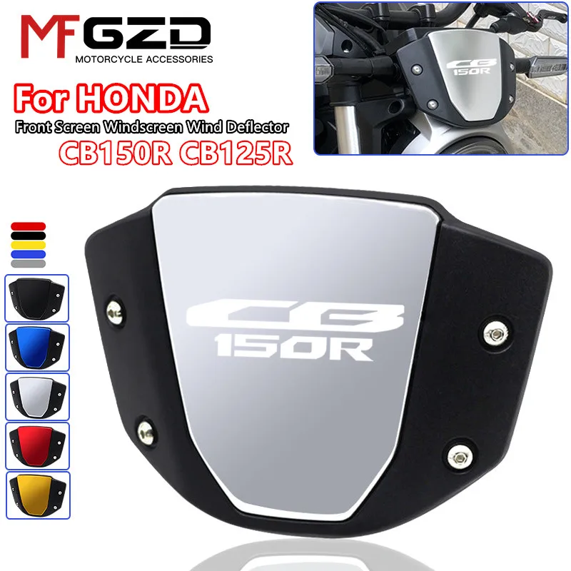 

For HONDA CB125R CB150R CB250R/300R 2019-2021 2022 2023 Motorcycle Front Windshield WindScreen Visor Wind Deflector cb150r 125r