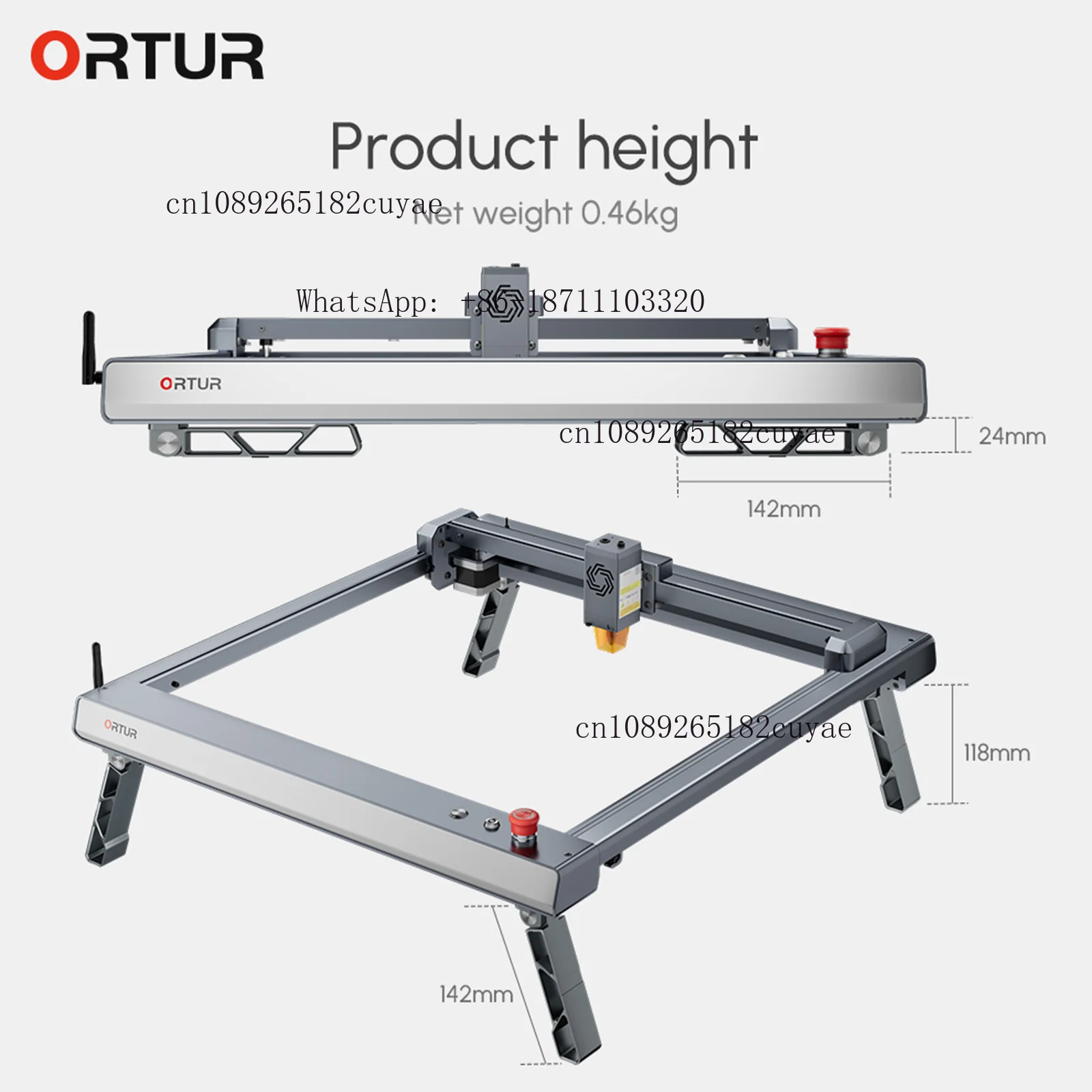 Фото Запасные части для лазерного гравера Ortur Laser Master 3: Складное устройство для подъема ножек №4