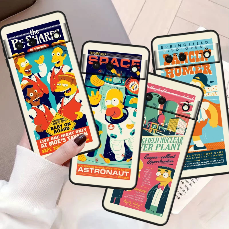 Симпатичные художественные чехлы Disney для Google Pixel 9 8 7A 7 6A 6 5A 5 5XL 4A 4XL