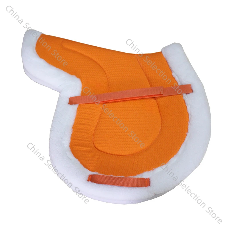 Подушка для седла из овечьей шерсти английская подушка утолщенная пота лошади