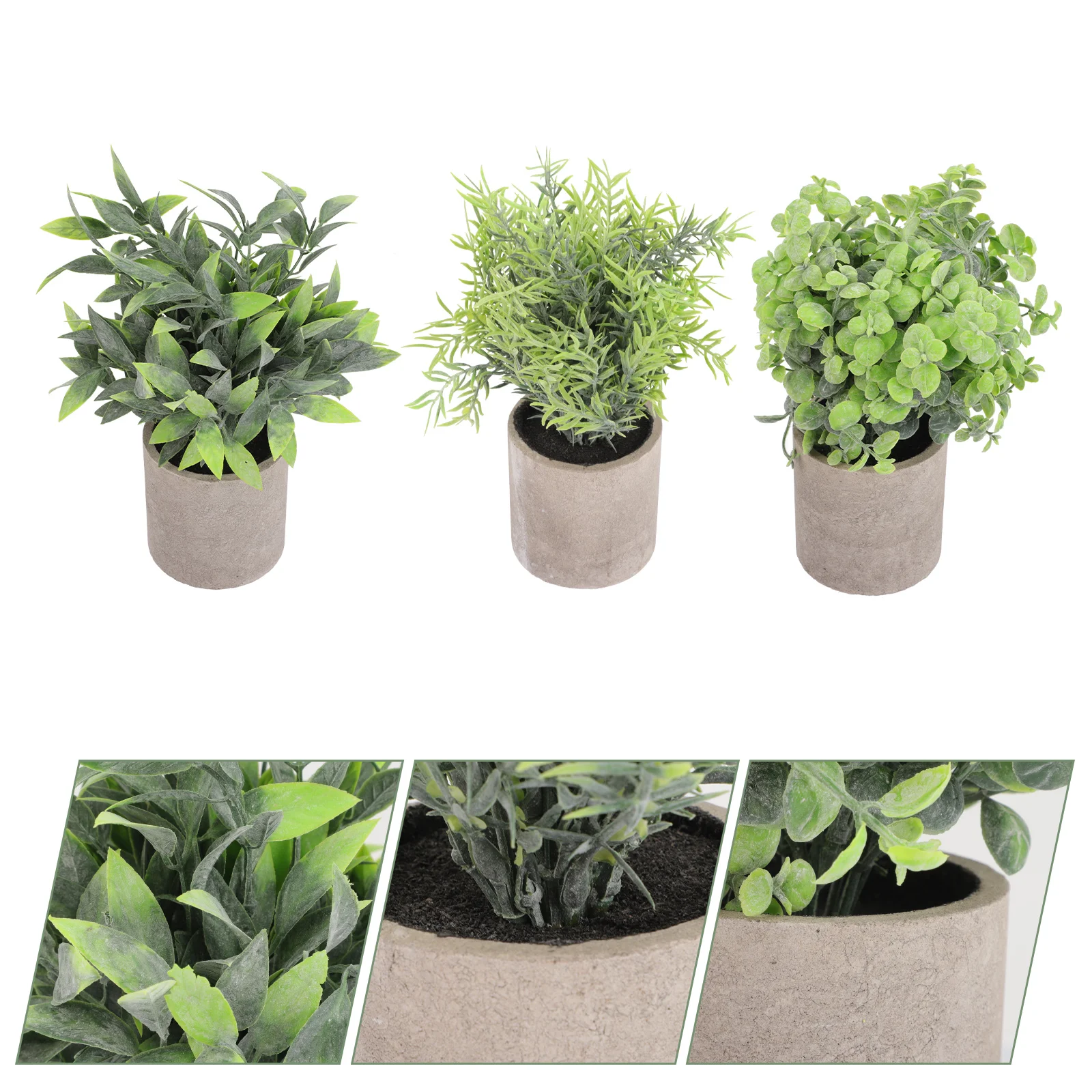 

3 шт., декоративная имитация зеленых растений
