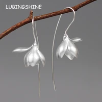 long tulip orchid dangle earrings for women handmade fine jewelry earrings jewelry accessories wholesale