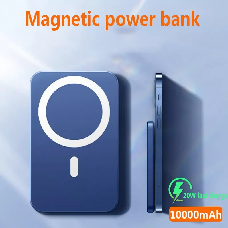 

2023New Magnetic Power Bank 10000mAh Wireless Charging Powerbank External Battery Pack Portable Charger Auxiliary Battery For iP