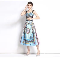 mokotodo 2022spring new dresses for women party pencil casual knee length square collar crazy deal polyester floral office lady