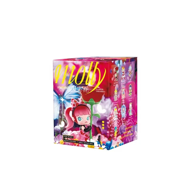 POP MART MOLLY & Mika Ninagawa Flower Dreaming Series  Blind Box Mystery Box Garage Kit Action Figure Cute Toy Jointly images - 6