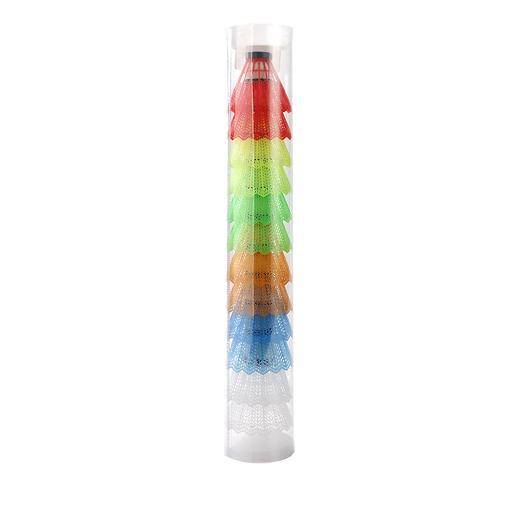 

Portable For Kids With Box Indoor Outdoor Competition Beginners Gym Colorful Shuttlecock Reusable Sports Training Badminton Ball