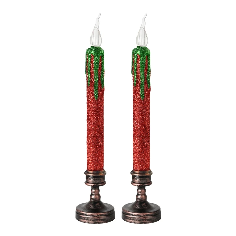 Led Decorative Candle Red Black Bloody Flameless Candle Ligh