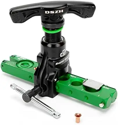

Flaring Tool Kit for 1/4" - 3/4" Copper Pipe Flare Tool 45°Eccentric Single Tubing Flaring Tool with Pipe Cutter &