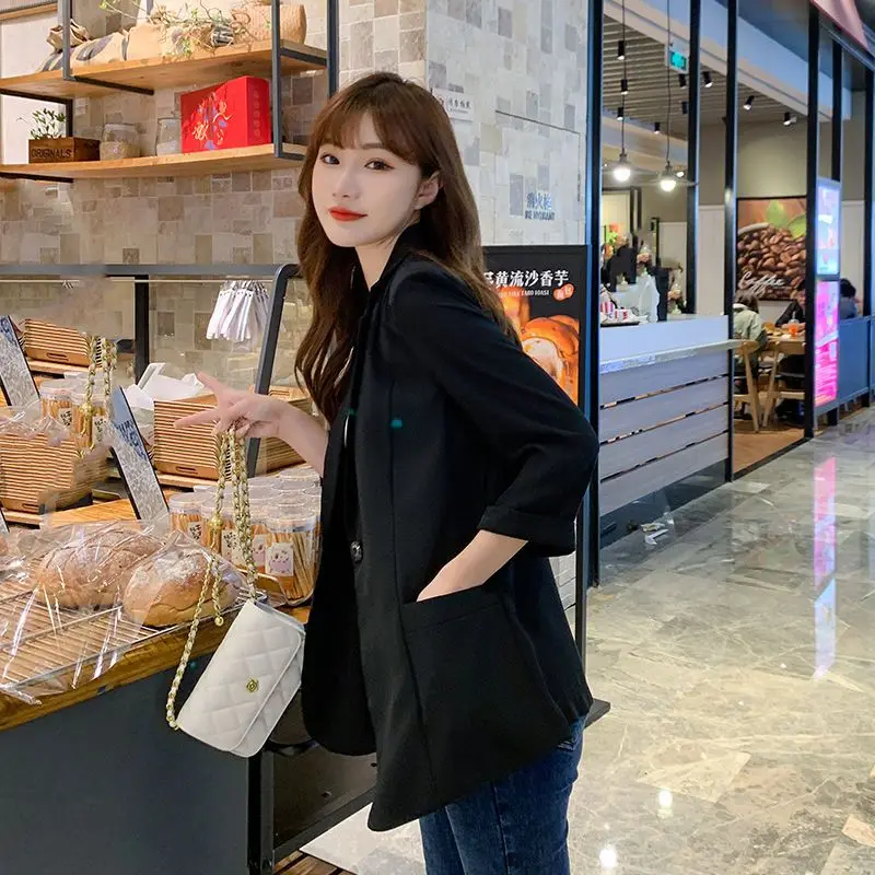 Chiffon Small Suit Jacket Female Short 2023 New Slim Temperament High-grade Jacket Women's Summer Wear