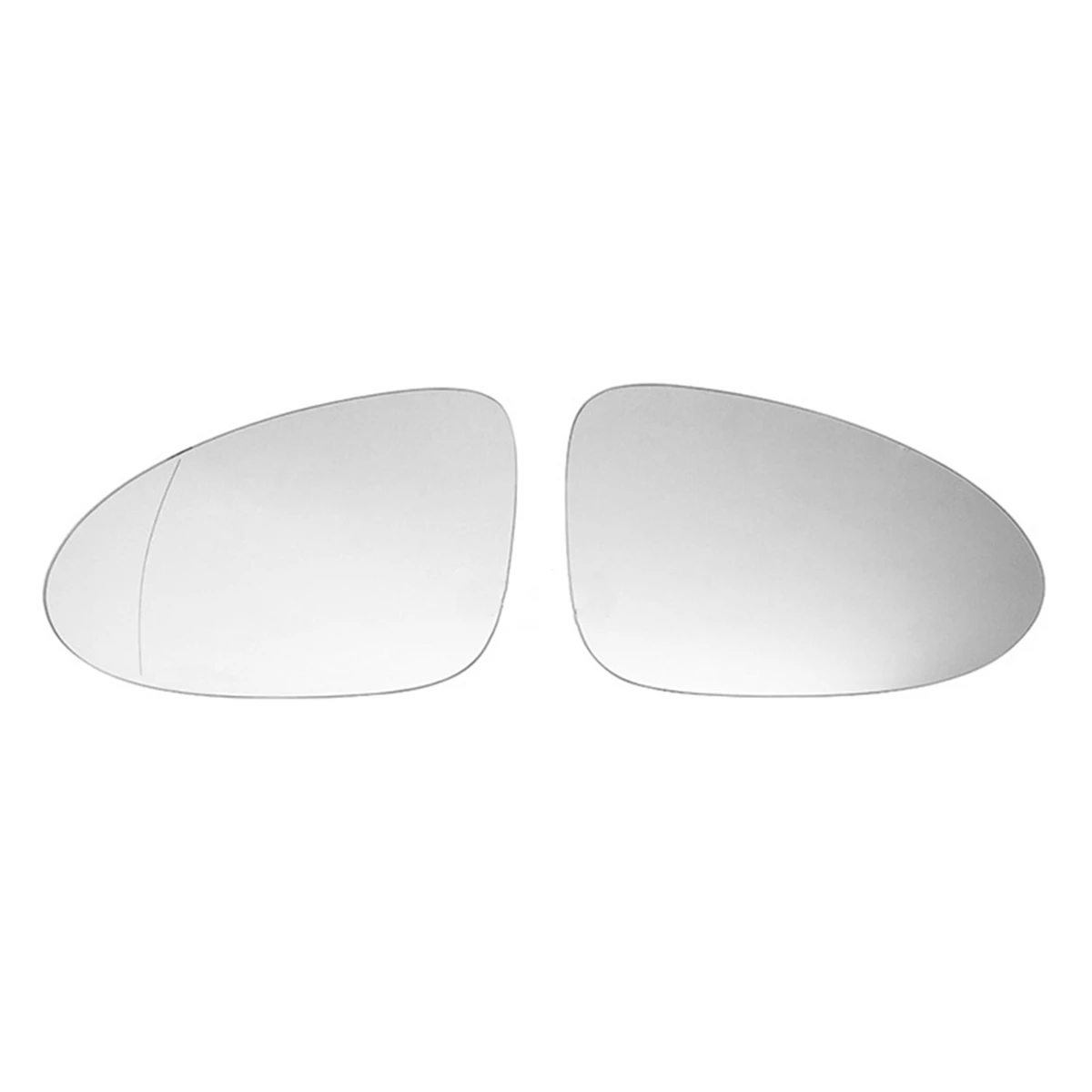 

2Pcs Door Wing Side Mirror Glass Heated with Backing Plate for -Porsche Macan 2014-2020 95B857521A 95B857522A