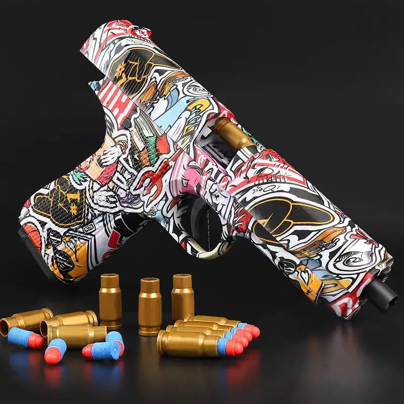 Пистолет Glock M1911 для игр на открытом воздухе игрушечный пистолет с извлечением
