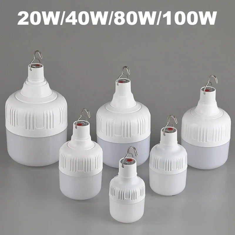 Портативная фонарь 7 Вт 20 40 80 100