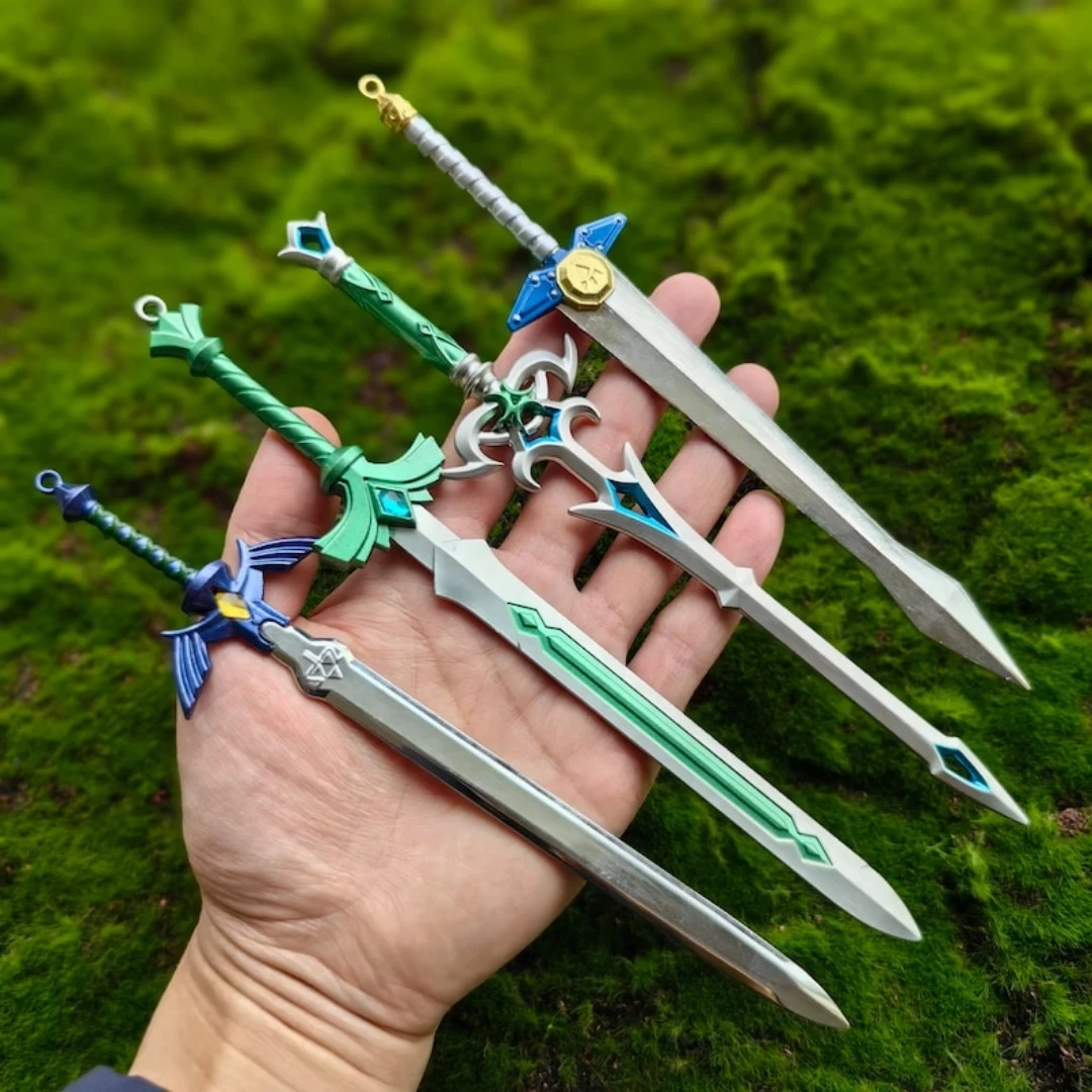 22 см Link Zora Biggoron Sword The Hyrule Фэнтези Игровая периферия Слезы Королевства Мастер Меч