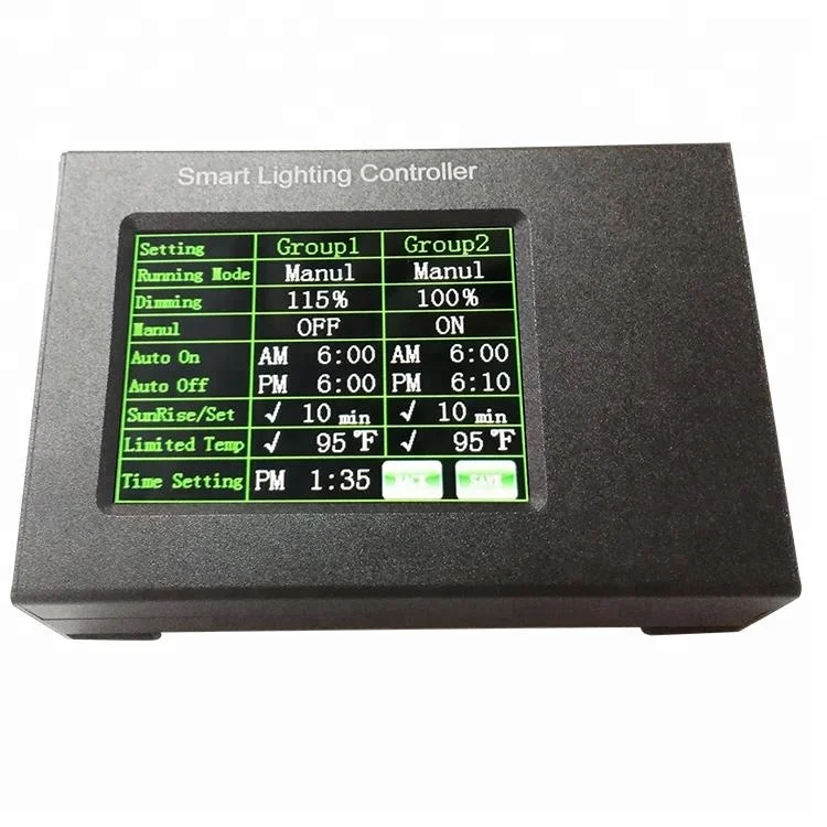 

Mini 0-10V Controller Dimmers Easily Remote Monitor Timing Setting Grow Light Ballast Controller Greenhouse