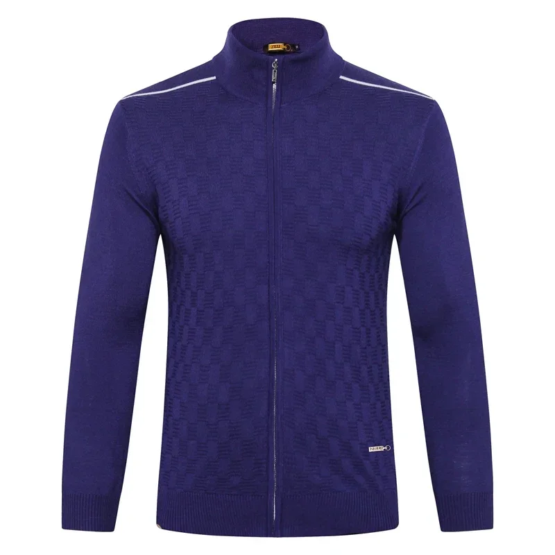 Мужской Повседневный шерстяной кардиган теплый Эластичный свитер большой