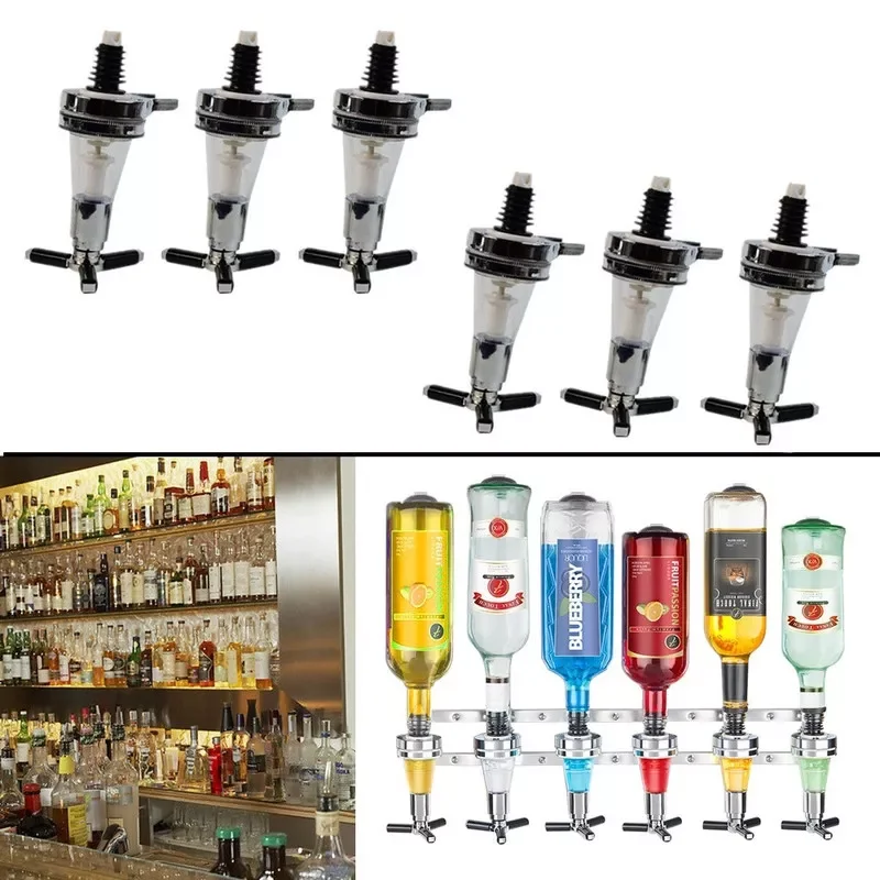

6-station Wall Mounted Liquor Bar Butler Wine Dispenser Machine Drinking Soda Pourer Home Bar Tools for Beer Soda Coke Fizzy
